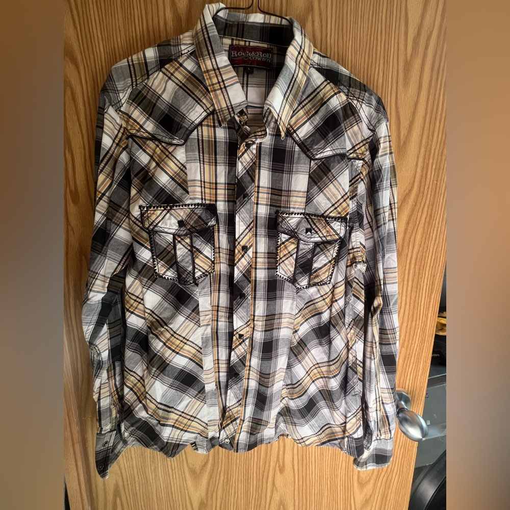 Men's Rock & Roll Western Long Sleeve Shirt